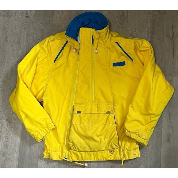 OBERMEYER Vintage Bright YELLOW Ski Snowboard Rachelle Jacket Womens Size 10 - Picture 1 of 10